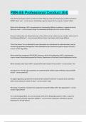PMK-EE Professional Conduct &lpar;E4&rpar; Verified answers latest update 