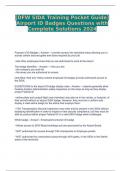 &lbrack;DFW SIDA Training Pocket Guide&rsqb; Airport ID Badges Questions with Complete Solutions 2024&period;