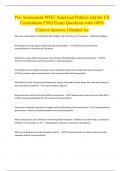 Pre-Assessment WGU American Politics and the US Constitution C963 Exam Questions with 100&percnt; Correct Answers &vert; Graded A&plus;