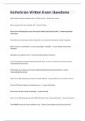 Esthetics Exams Bundle &lpar;Graded A&plus;&rpar;
