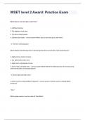 WSET level 2 Award&colon; Practice Exam With Verified Answer 100&percnt;&period;