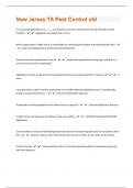 New Jersey 7A Pest Control old 118 Questions with 100&percnt; Correct Answers &vert; Verified &vert; Updated 2024