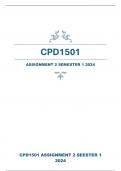 CPD1501 ASSIGNMENT 2 SEMESTER 1 ANSWERS 2024