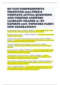 RN VATI COMPREHENSIVE PREDICTOR 2024 FORM B COMPLETE ACTUAL QUESTIONS AND VERIFIED ANSWERS -ALREADY GRADED A&plus; BY EXPERTS 100- TOPSCORE PASS&excl;&excl;&excl; NEW GENERATION&excl;&excl;&excl;&period;pdf