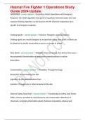 Hazmat Fire Fighter 1 Operations Study Guide 2024 Update&period; 