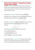 Hazmat Fire Fighter 1 Operations Study Guide 2024 Update&period; 