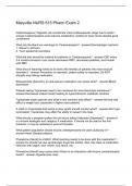 Maryville NURS 615 Pharm Exam 2