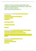 NURS 213 REAL EXAM QUESTIONS AND VERIFIED ANSWERS &lpar;BRADNEW&excl;&excl;&rpar; 2024-2025 LATEST UPDATE WITH EXPLANATION&sol;&sol;GRADED A&plus;