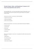 Florida Statutes, Rules, and Regulations Common to All Lines Exam Questions and Answers