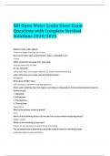 SDI Open Water Scuba Diver Exam Questions with Complete Verified Solutions 2024&sol;2025