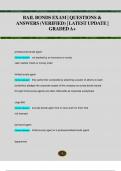 BAIL BONDS EXAM &vert; QUESTIONS &  ANSWERS &lpar;VERIFIED&rpar; &vert; LATEST UPDATE &vert;  GRADED A&plus; 