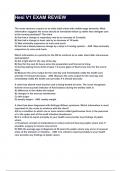 Hesi V1 EXAM REVIEW 2024