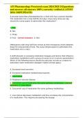 ATI Pharmacology Proctored exam 2024&sol;2025 242questions and answers all answers 100&percnt; correctly verified &lpar;LATEST 2024 &sol;2025UPDATE&rpar;