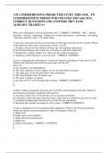 ATI COMPREHENSIVE PREDICTOR STUDY THIS ONE&lowbar; PN COMPREHENSIVE PREDICTOR UPDATED 2024 with NGN&lowbar; CORRECT QUESTIONS AND ANSWERS 100&percnt; PASS ALREADY GRADED A&plus;