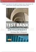 Complete Test bank Growth and Development Across the Lifespan 2nd Edition Leifer with all Chapters |latest Edition 2024|