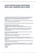 CVOR TESTER &lpar;2024&rpar; QUESTIONS WITH 100&percnt; VERIFIED SOLUTIONS&period;
