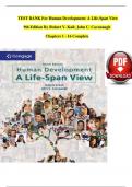 TEST BANK For Human Development: A Life-Span View, 9th Edition By Robert V. Kail; John C. Cavanaugh, Verified Chapters 1 - 16, Complete Newest Version