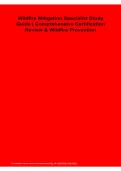  Wildfire Mitigation Specialist Study Guide Comprehensive Certification Review & Wildfire Prevention 2025&sol; 2026 &vert; 100&percnt; Verified with Correct Questions and Answers &vert; Complete Wildfire Mitigation Specialist Certification Exam Prep Study Resource with Soluti