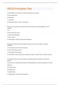 DECA Principles  Exam  (100% correct and graded A+)