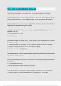 DC Jurisprudence Exam Questions and answers latest update 