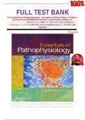 FULL TEST BANK For Essentials of Pathophysiology: Concepts of Altered States 4th Edition,  by Carol Porth RN MSN PhD (Author) Latest Update Graded A+     