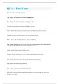 NS101- Final Exam  Questions with 100&percnt; correct answers &vert; verified