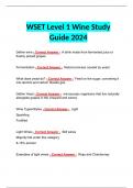 WSET Level 1 Wine Study Guide 2024