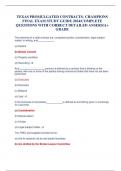 TEXAS PROMULGATED CONTRACTS- CHAMPIONS FINAL EXAM STUDY GUIDE 2024&sol;COMPLETE QUESTIONS WITH CORRECT DETAILED ANSERS&sol;A&plus; GRADE