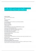 DSE CDCA QUESTIONS WITH COMPLETE VERIFIED SOLUTIONS 2024/2025