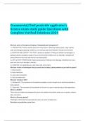 Ornamental/Turf pesticide applicator's license exam study guide Questions with Complete Verified Solutions 2024