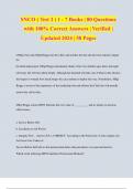 SNCO &lpar; Test 2 &rpar; 1 - 7 Books &vert; 80 Questions with 100&percnt; Correct Answers &vert; Verified &vert; Updated 2024 &vert; 58 Pages