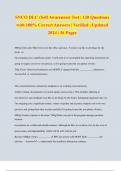 SNCO DLC &lpar;Self Awareness&rpar; Test &vert; 120 Questions with 100&percnt; Correct Answers &vert; Verified &vert; Updated 2024 &vert; 36 Pages