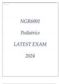 Ngr6001 pediatrics latest exam 2024