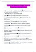 Corporate Strategy Study Set with Questions and Answers
