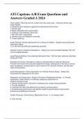  ATI Capstone A&sol;B Exam Questions and Answers Graded A 2024