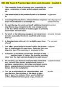 BIO 242 Exam 3 Practice Questions and Answers | Graded A+