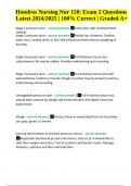 Hondros Nursing Nur 150&colon; Exam 2 Questions Latest 2024&sol;2025 &vert; 100&percnt; Correct &vert; Graded A&plus;
