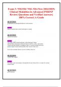Exam 3&colon; NSG526&sol; NSG 526 &lpar;New 2024&sol;2025&rpar; Clinical Modalities in Advanced PMHNP Review&vert; Questions and Verified Answers&vert; 100&percnt; Correct&vert; A Grade 