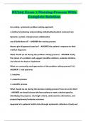 NU205 Exam 2 Nursing Process With Complete Solution