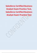 Salesforce Certified Business Analyst Exam Practice Test