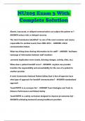 NU205 Exam 3 With Complete Solution