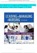 Test Bank For Leading and Managing in Nursing 8th Edition Yoder Wise Chapter 1-25 2024