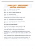 CASAC EXAM I QUESTIONS WITH ANSWERS 100&percnt; CORRECT 