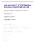OAE Assessment of Professional Knowledge&colon; Multi-Age K-12 &lpar;004&rpar; 115 Final Questions With Correct Answers&vert; download to pass&vert;2024