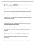 Unit 1 and 2- LETRS Exam With Complete Answer&period;