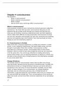 chapter 4 consciousness samenvatting toelating psychologie RuG