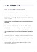 LETRS MODULE Final Exam And Answers&period;