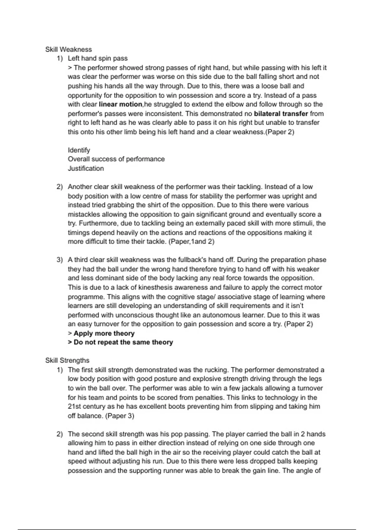 EAPI Rugby Practical EAPI Stuvia UK