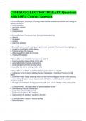 CIDESCO&sol;ELECTROTHERAPY Questions with 100&percnt; Correct Answers 