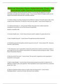 National Nursing Home Administrator Exam  100 Questions with Correct Answers Rated A&plus;